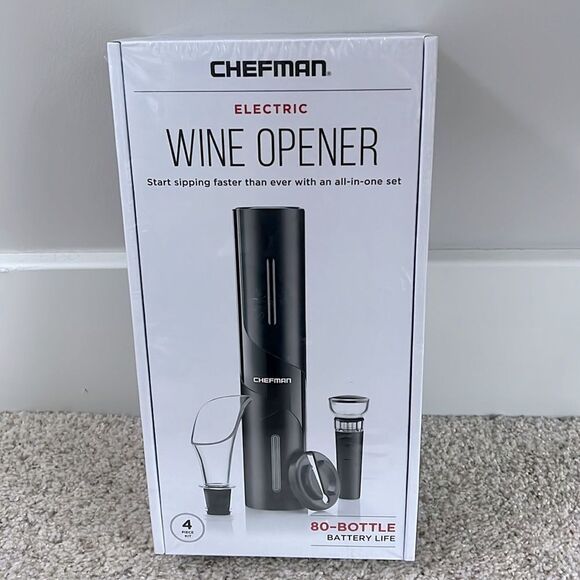 NWOT CHEFMAN Electric Wine Opener - Picture 2 of 4